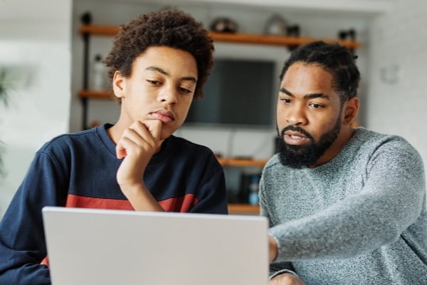 Putting in a few hours a week to learn the tools your child will use is very helpful in case of technological difficulties.