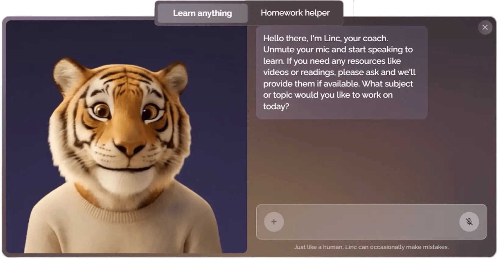 Learning Coach Interface